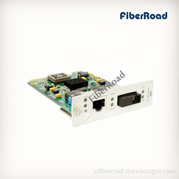 10/100m Media Converter Card for 19 Inch Rack or Standalone Sc Sm 1550/1310nm 20km